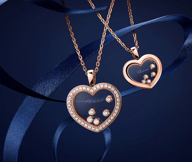 подвески в виде сердца Chopard