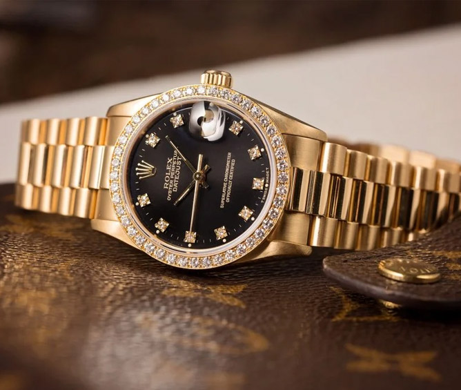 золотые часы rolex